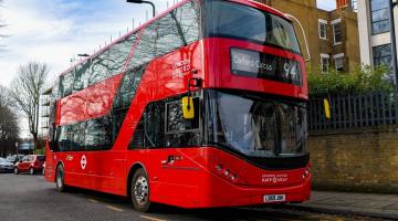 TfL image of a red electric 94 bus