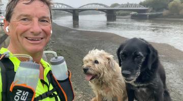 Jeremy Maddocks on a practice run along the Thames