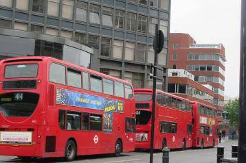 Bus route 414 at Hammersmith bus station