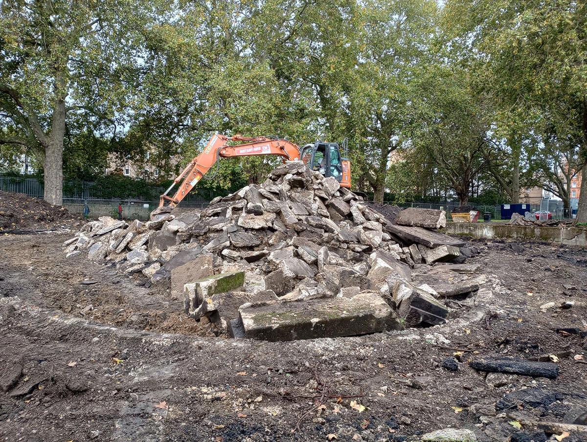 Works to green and improve Eelbrook Common are underway