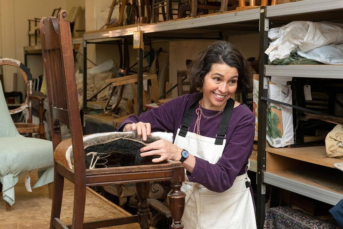 Furniture upcycling, restoration and upholstery is one of the many classes available at the Macbeth Centre