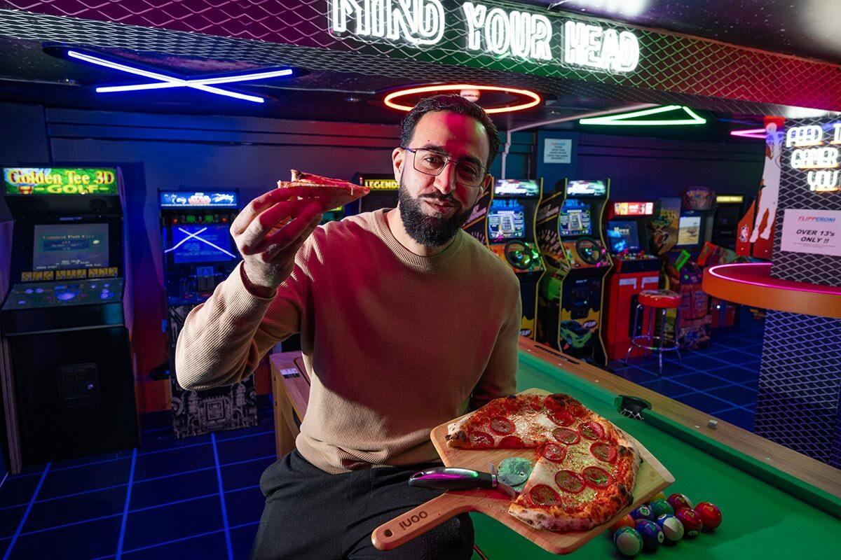 Pizza lover and Shepherds Bush entrepreneur Humraz Khan, who was born in Askew Road