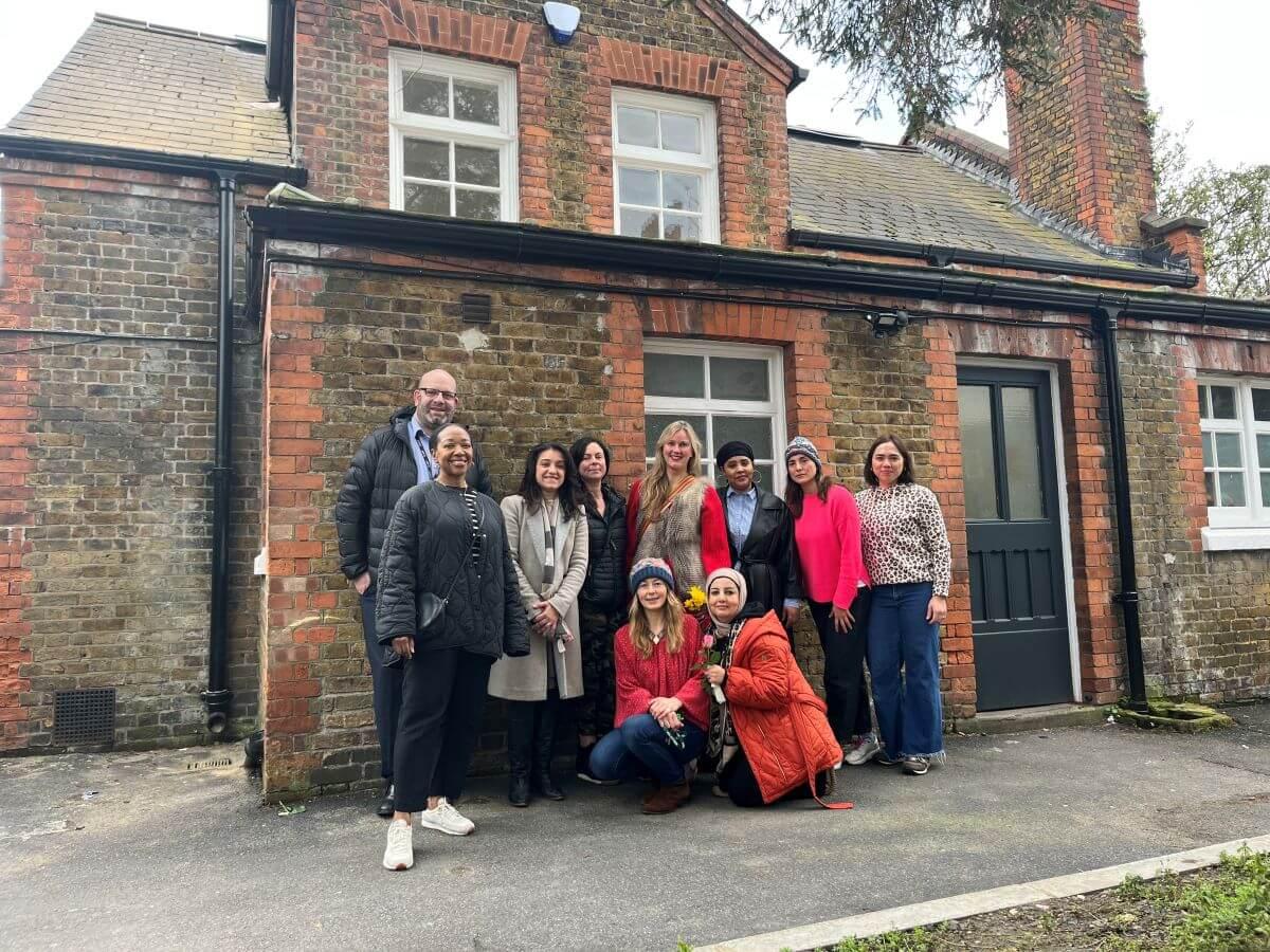 Pictured, from far left, are: David Collins (Executive Head of Kenmont Primary), Patrice Jones (CONGA representative) and Nazia Chishty (PTA chair) alongside fellow PTA members