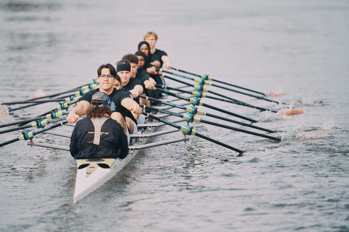 Competitors in the Youth Boat Race 2024