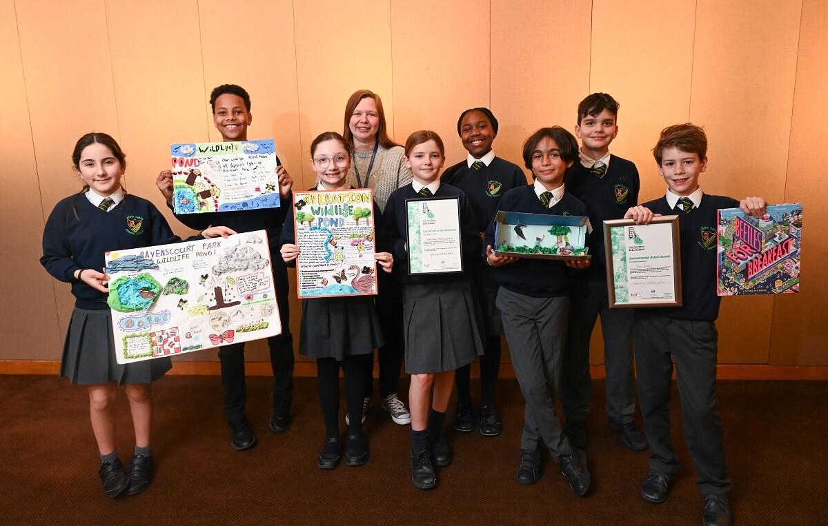 John Betts' Year 6 class at the 2024 Children's Environmental Parliament