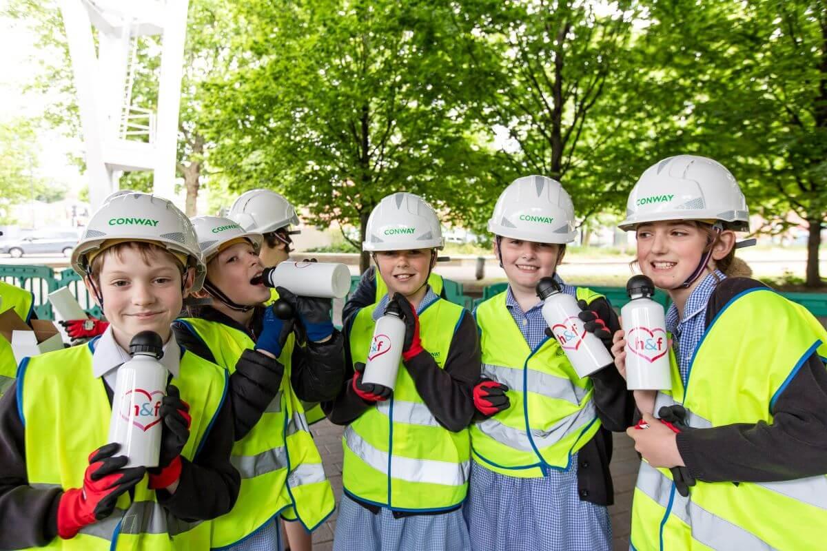 Year 5 pupils from St Peter's CE primary school