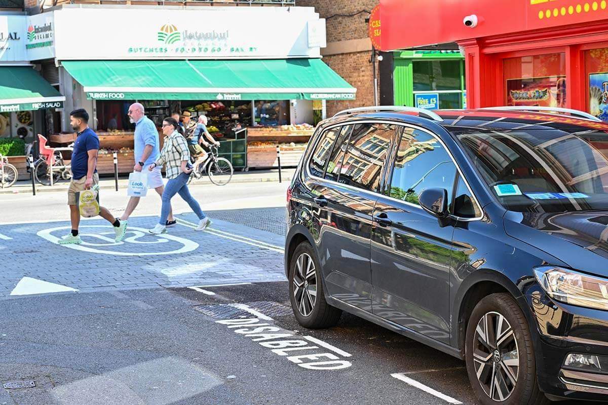 New Disabled parking bay on Macbeth Street in Hammersmith