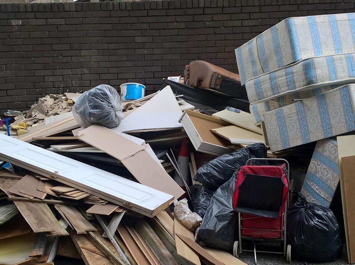 Fly tip on the West Kensington estate