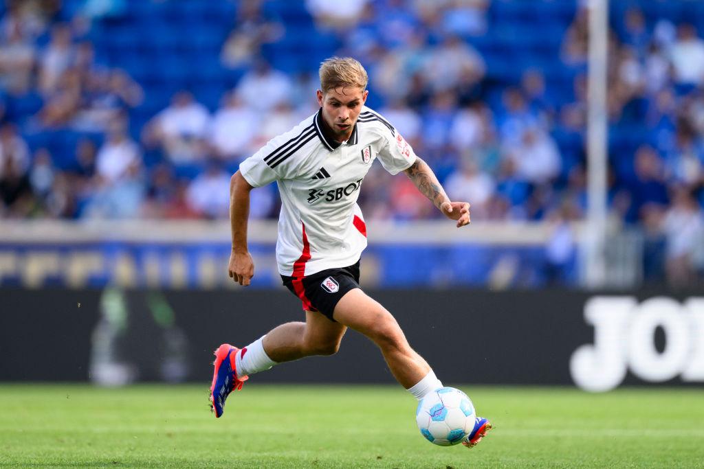 Emile Smith Rowe in action against Hoffenheim 