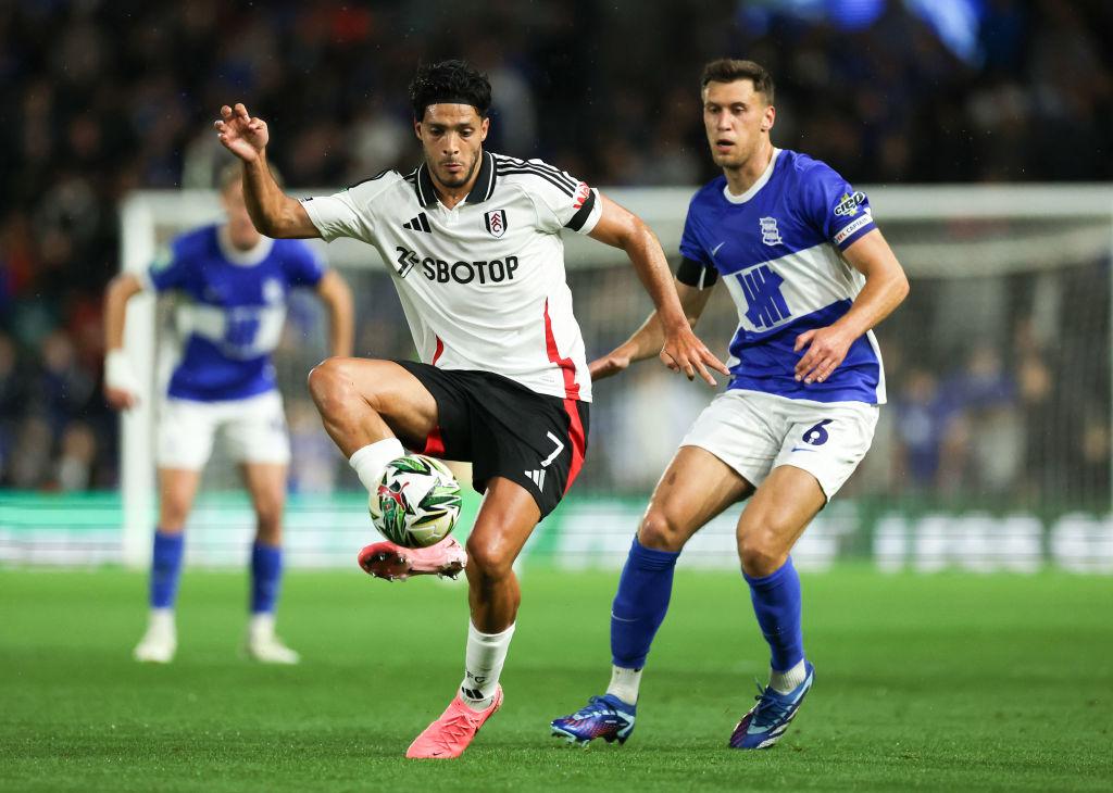 Raul Jimenez in action against Birmingham City