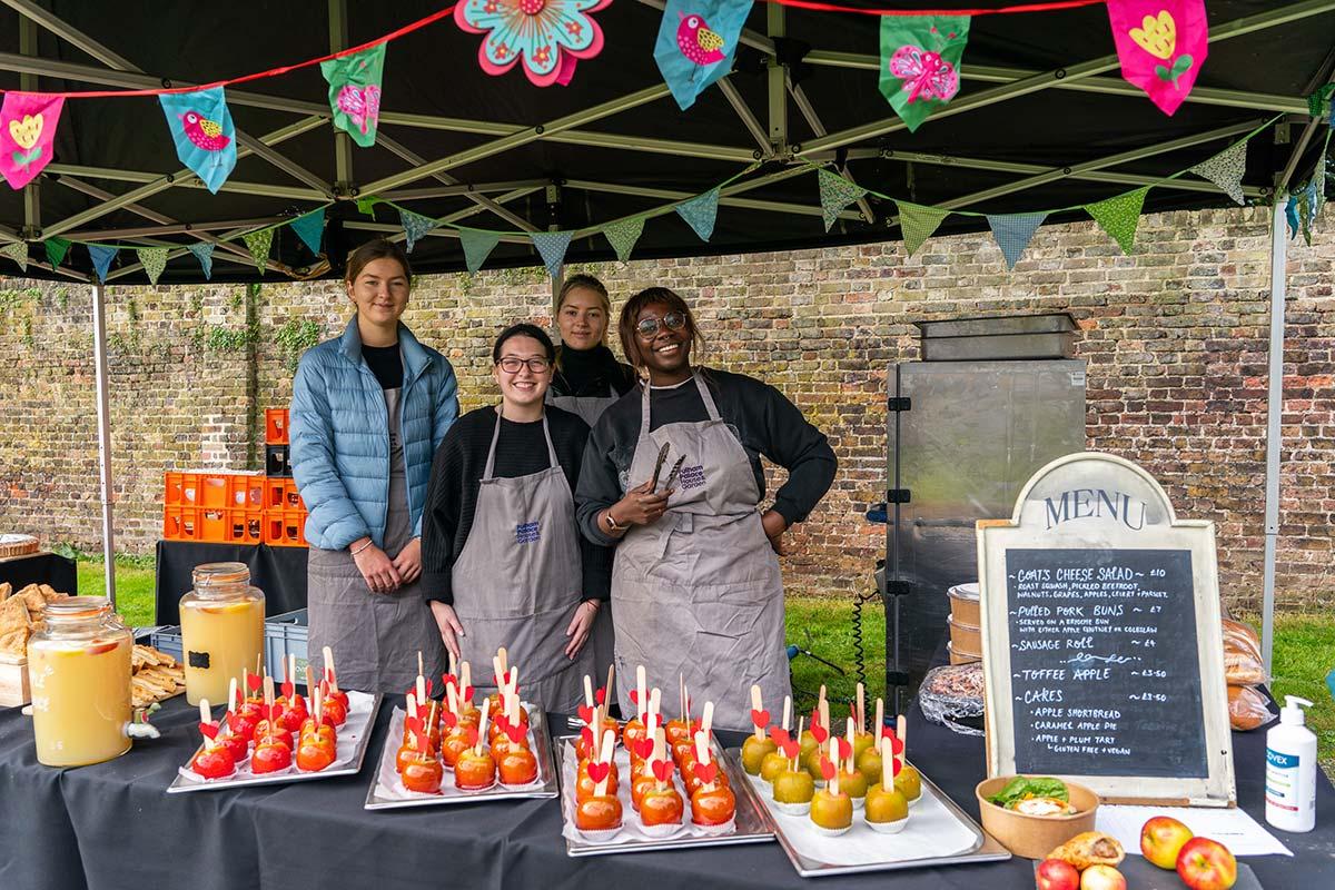 Apple stall at the annual Fulham Palace Apple Day event