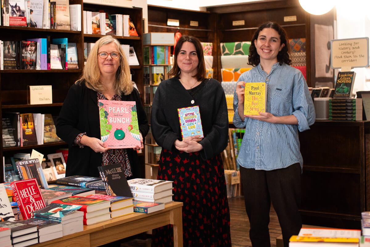 From left: Kathlyn Crocker, Aude Bolechala and Mia Hall from Nomad Books in Fulham Road