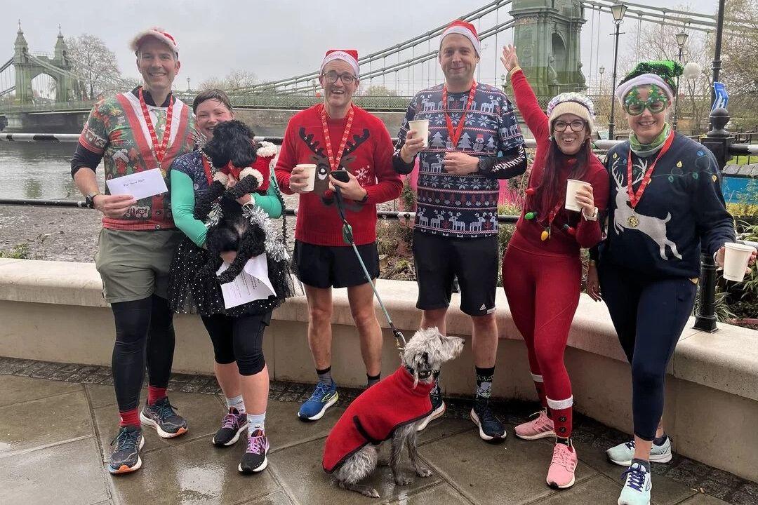 The annual Festive Fun River Run helps support Fulham Reach Boat Club’s ongoing charity work