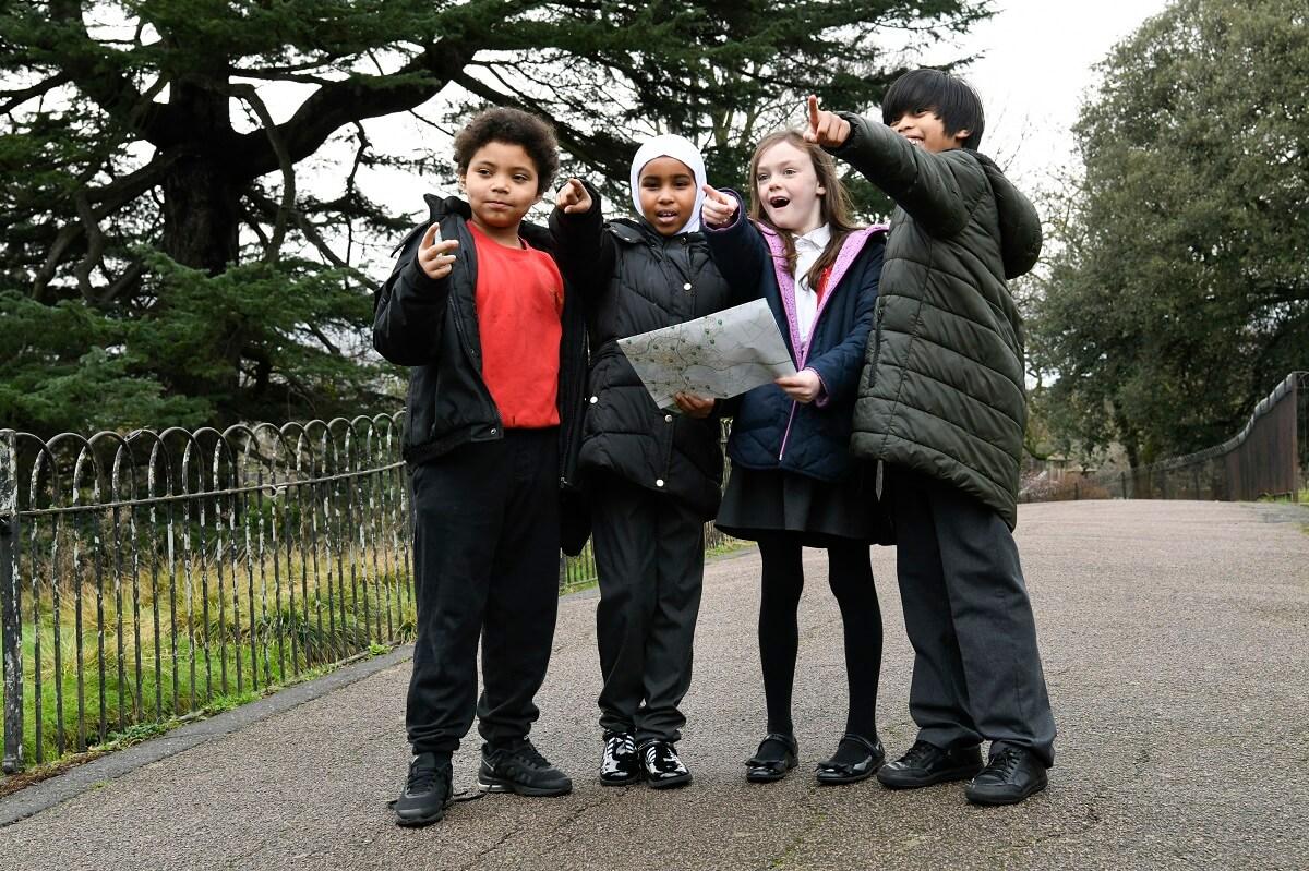 Children in Ravenscourt Park, Hammersmith