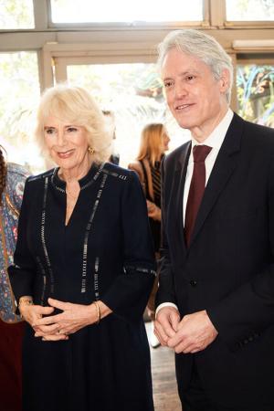 Queen Camilla with H&F's Deputy Leader, Cllr Ben Coleman