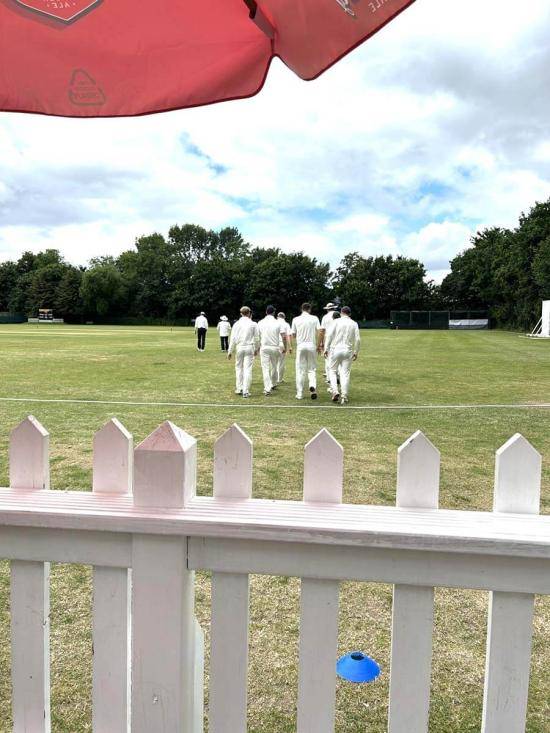 Hornsey march out to field at last weekend's match