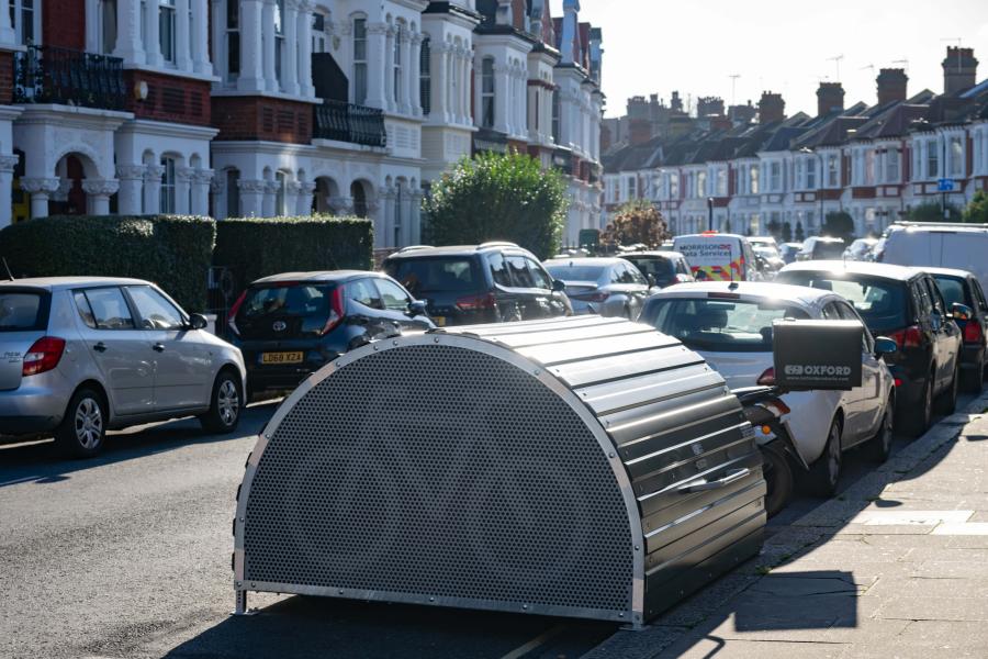 New cycle hangar in Pennard Road, Shepherds Bush