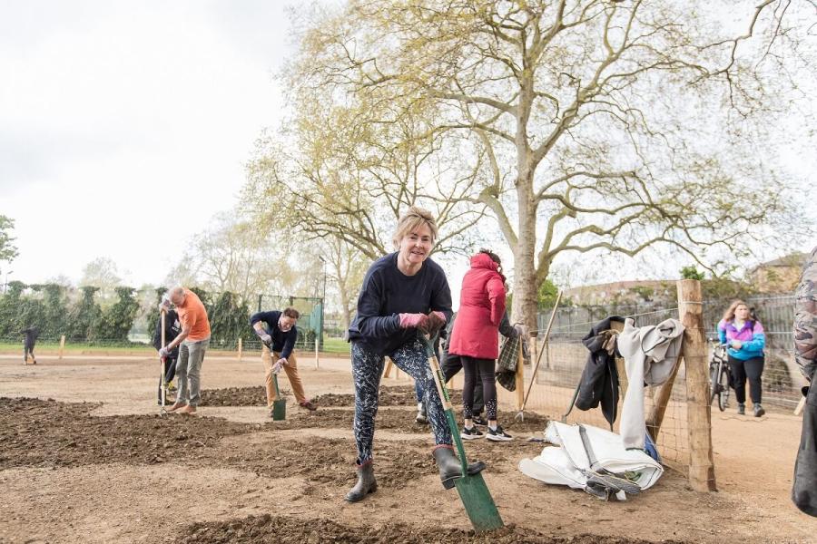 Eelbrook Common resident Fiona at work