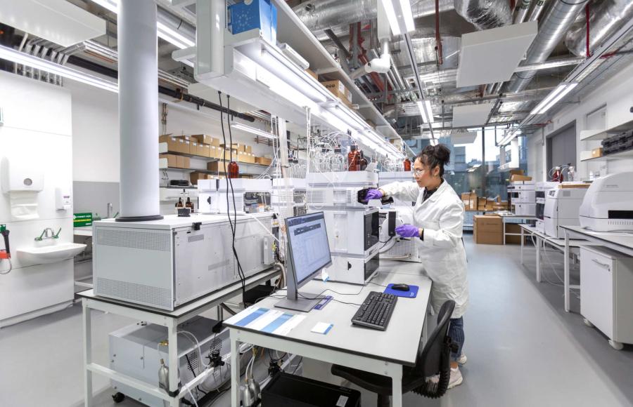 A science lab at Imperial College London White City