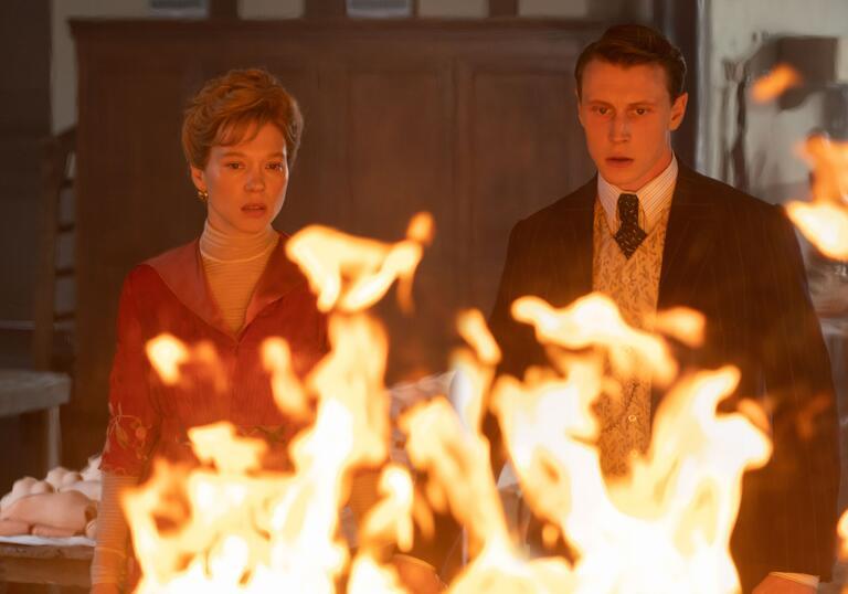 George MacKay and Lea Seydoux in The Beast