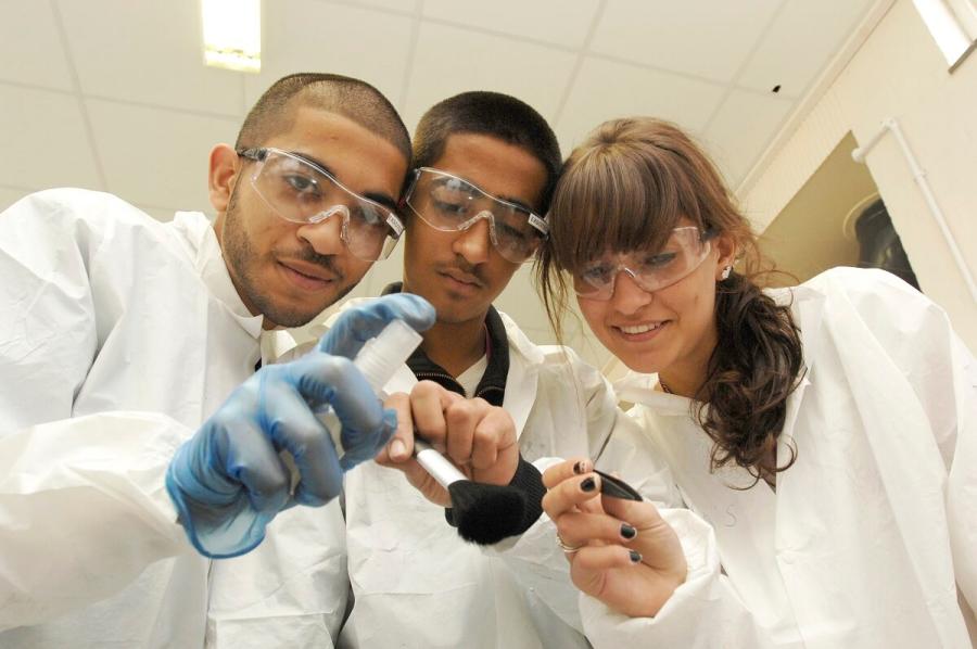 Local Year 11 pupils at Imperial College London’s Innovation Labs