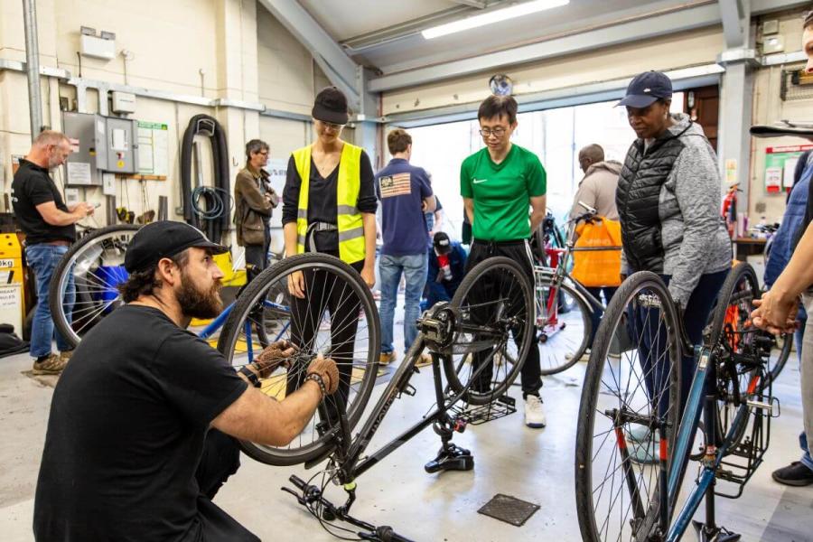 Bike basics course at the Macbeth Centre