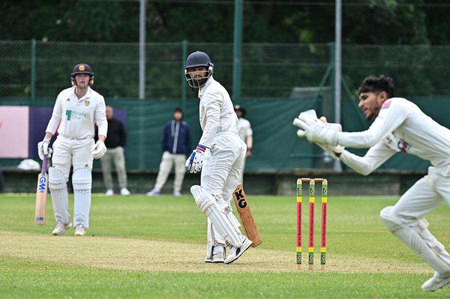Ikjot Thind was caught behind for a top score of 29 by Crouch End wicketkeeper Avkash Shantu