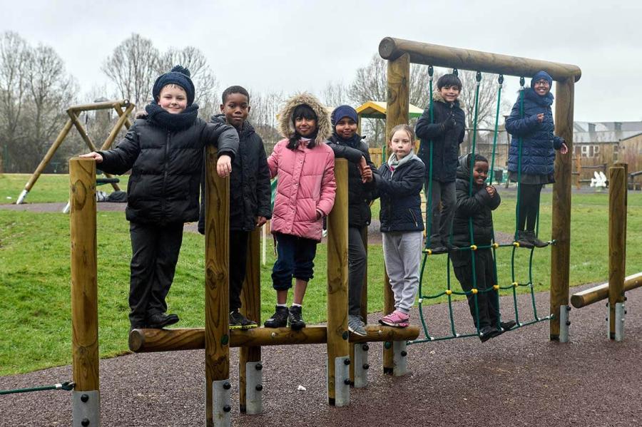 Braybrook Street playground at Wormwood Scrubs after an upgrade in 2023