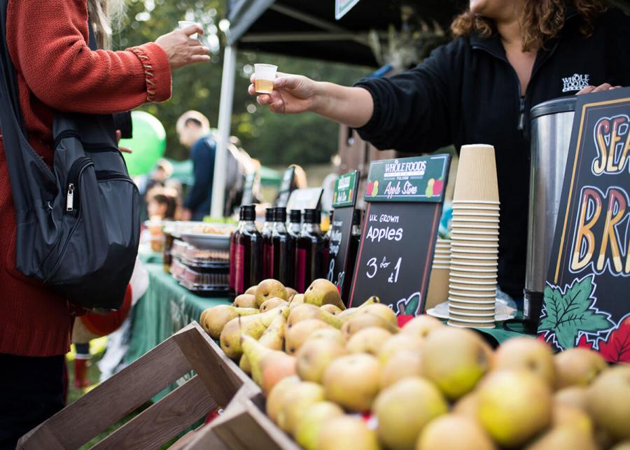 Apple Day drinks table