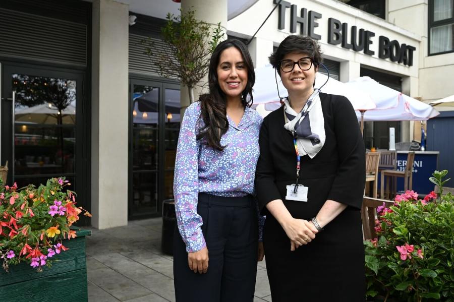 Monique Samra (left) and Dr Nicola Lang.