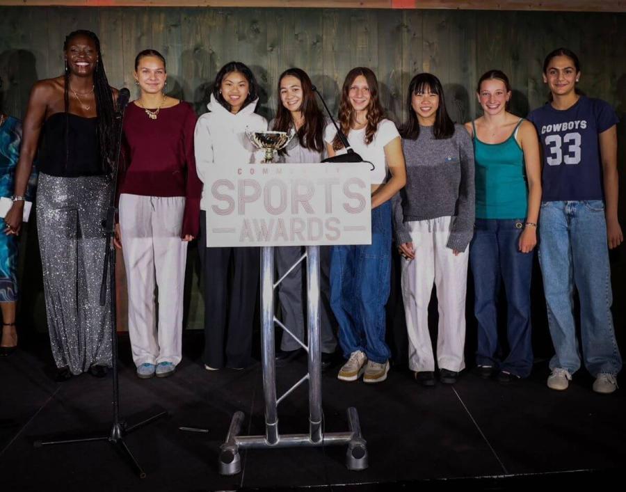 H&F’s Girls Swimming Team who won outstanding team performance