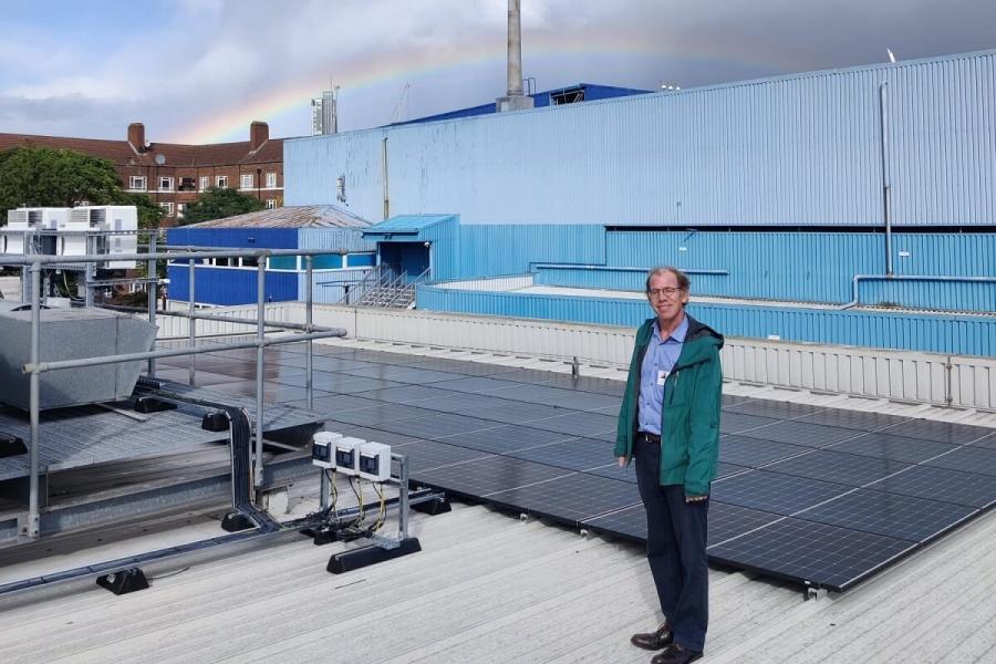 Wilf MacDonald-Brown, Director at Hammersmith & Fulham Community Energy on the Jack Tizard school roof