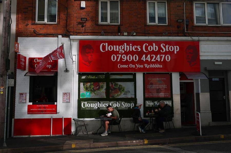 Cloughies Cob Stop near the City Ground in Nottingham