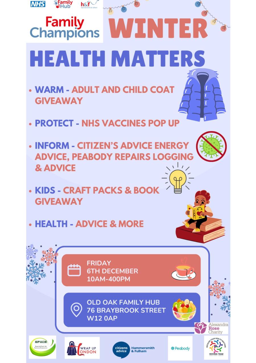 Winter Health Matters event 6 Dec 2024 - information on webpage