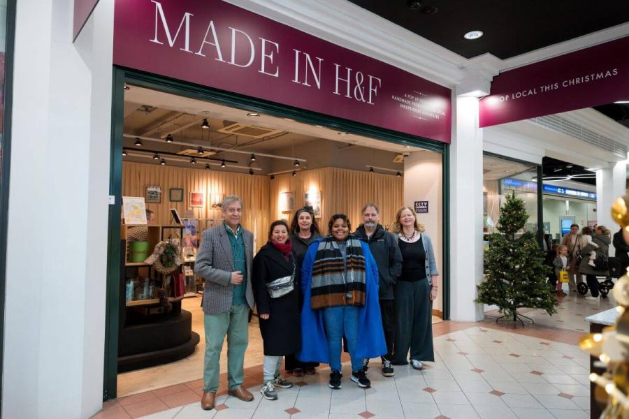 Featured traders outside Made In H&F, Hammersmith Broadway