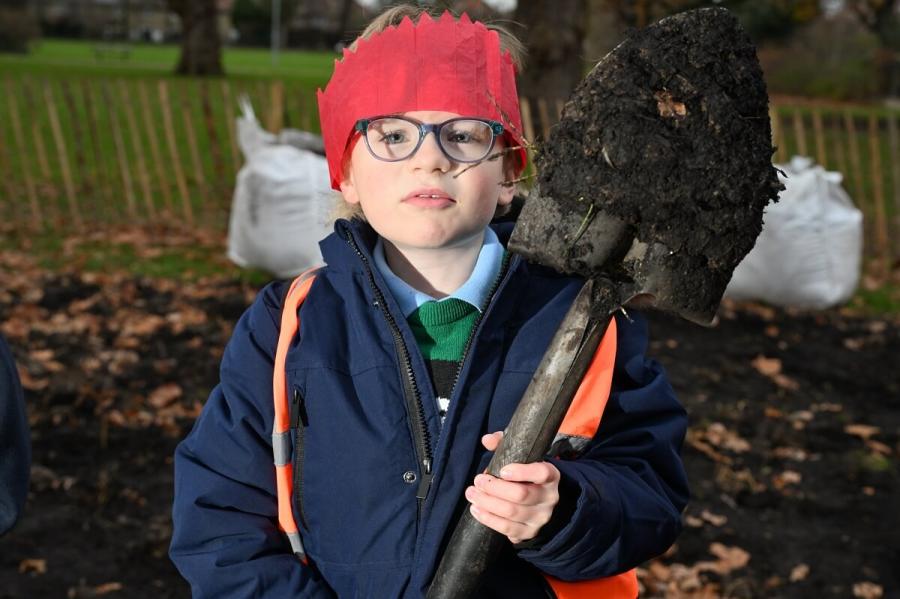 The merry community planting took place on 12 December