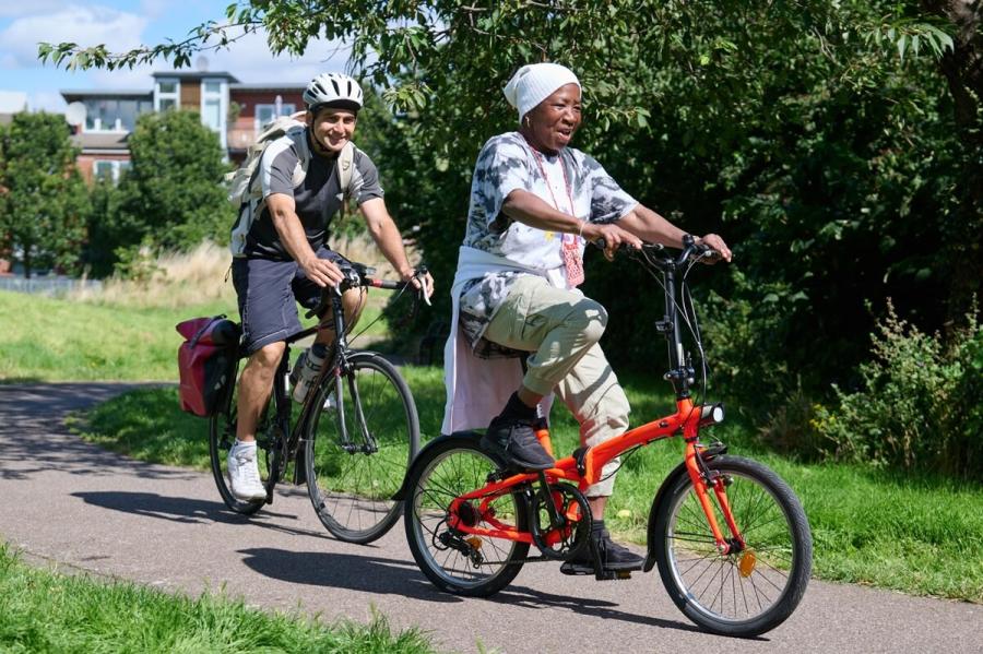 Secure bike parking is set to make it easier for residents to walk and cycle, like here on the Edward Woods Estate in Shepherds Bush